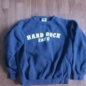 Hard Rock Cafe Navy Blue Crewneck Sweatshirt